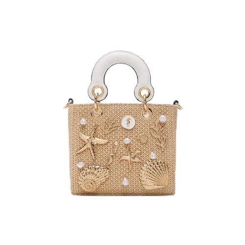 Aldo Women's SEASHELLMINIX Satchel Bag, Beige