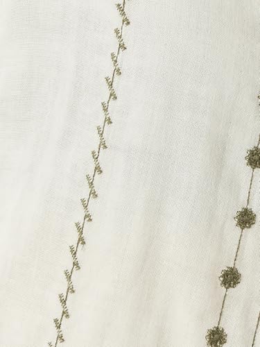 Max Women Embroidered Shirt (Off White_S)