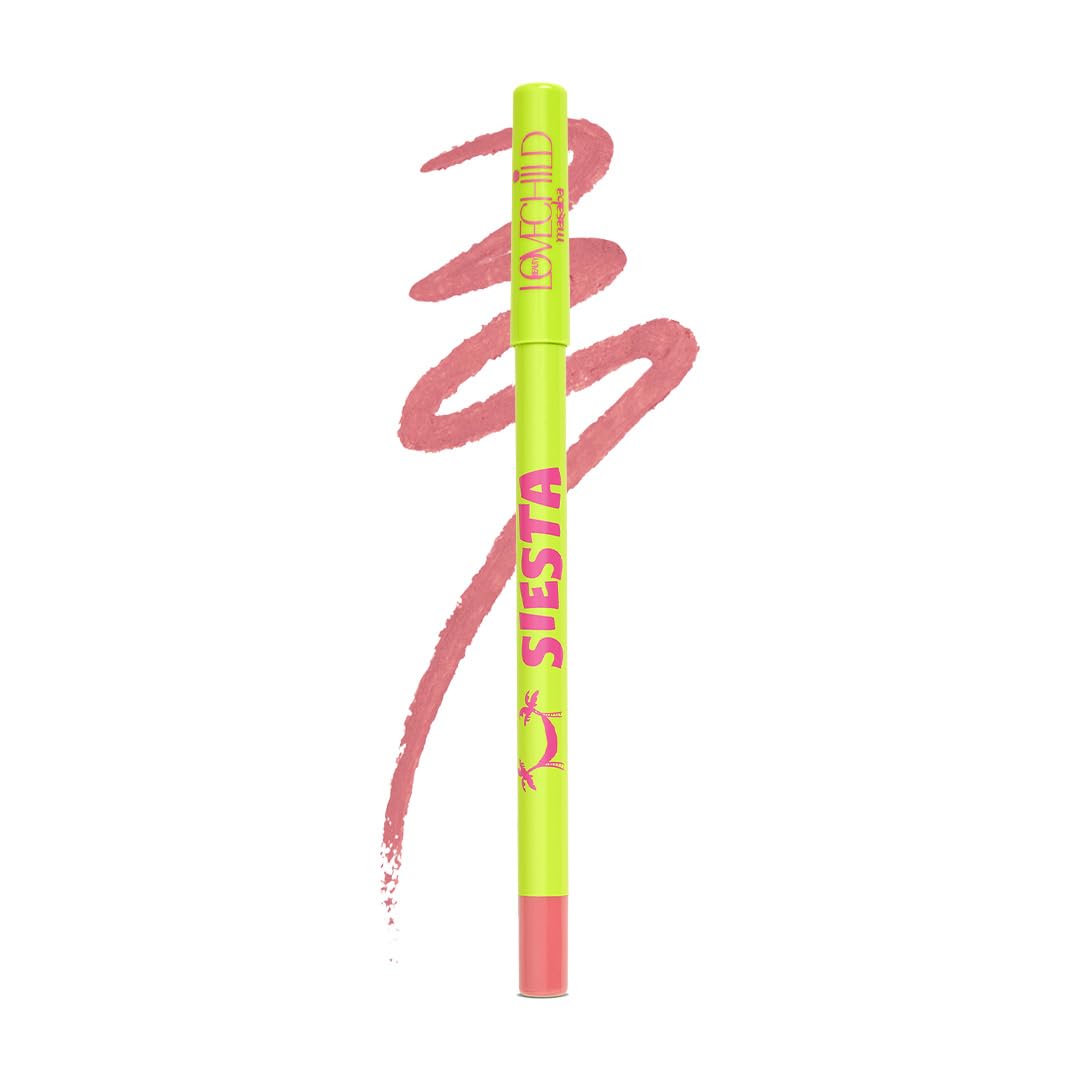 Lovechild Masaba Passport Pucker Lip Liner | Upto 7 hours Long Lasting | Matte Finish | Waterproof | Siesta (Coral), 1.2gm