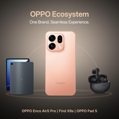 Oppo Find X9s 5G (Sunset Orange, 12GB, 512GB) | Hasselblad 50MP Triple Camera | 120× Super Zoom | MediaTek Dimensity 9500s | 7025mAh 80W SUPERVOOC | ColorOS 16