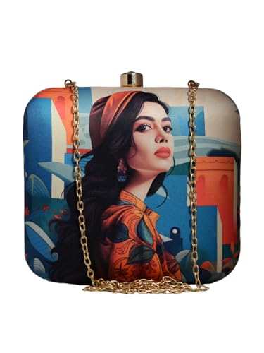 Girl In Town Portrait Clutch