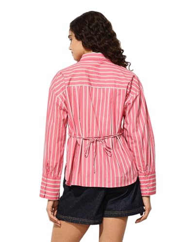 ONLY Women Regular Fit Pink Shirt