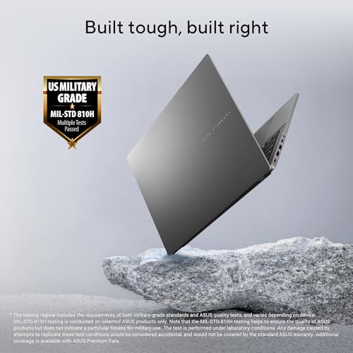 ASUS Vivobook S16,14th Gen, Intel Core 5-210H,Metallic Design Laptop(Intel UHD iGPU/16GB RAM/512GB SSD/FHD+/16""/144Hz/Windows 11/M365 Basic(1Year)*/Office Home 2024/Matte Gray/1.7Kg) S3607VA-RP113WS