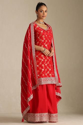 Soch Women's Viscose Blend Salwar Suit Set (EWS5CD22097_Cream