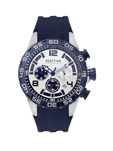 Kenneth Cole Reaction Chronograph Silver Dial Watch for Men - KRWGO0070903