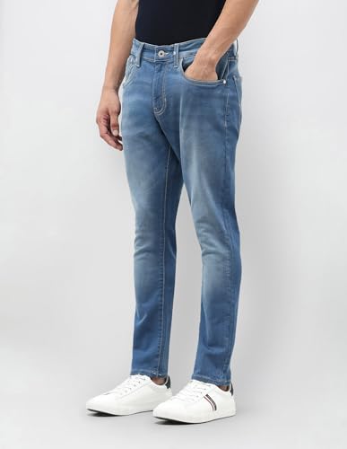 U.S. Polo Assn. Denim Co. Men's Tapered Jeans (UDJEN1941_Light Blue