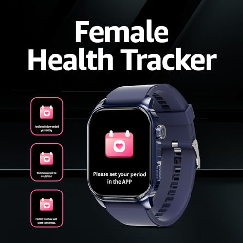 Itel Alpha 51.05mm (2.01") LED Display SmartWatch, 500 Nits Brightness, 7 Days Battery Life, Bluetooth Calling Along with Multisport Modes Smart Watch, IP67 Waterproof (Blue)