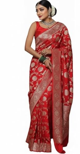 Indian Silk Palace Women's Original Royal Rajwadi Wedding special Pure Soft Kanchi Pattu Kanjivaram Kanchipuram Dola Silk Banarasi Style Saree With Blouse piece - isp v53.39_2