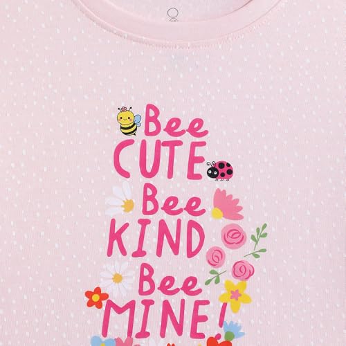 Mothercare Girls Printed Short Sleeves T-Shirt - Pink
