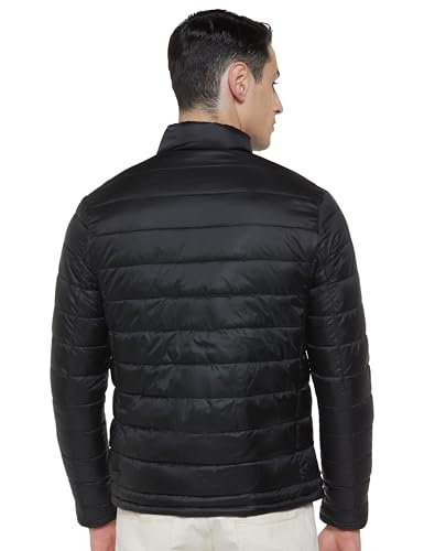 U.S. POLO ASSN. Men's High Neck Puffer Jacket (UDJCKS1462_Black