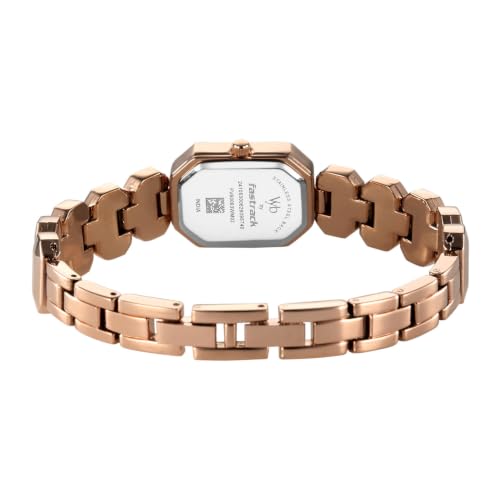 Fastrack Vyb Celeste Quartz Analog 3 Hands Light Green Dial Rose Gold Alloy Strap Watch for Girls - FV60063WM02W