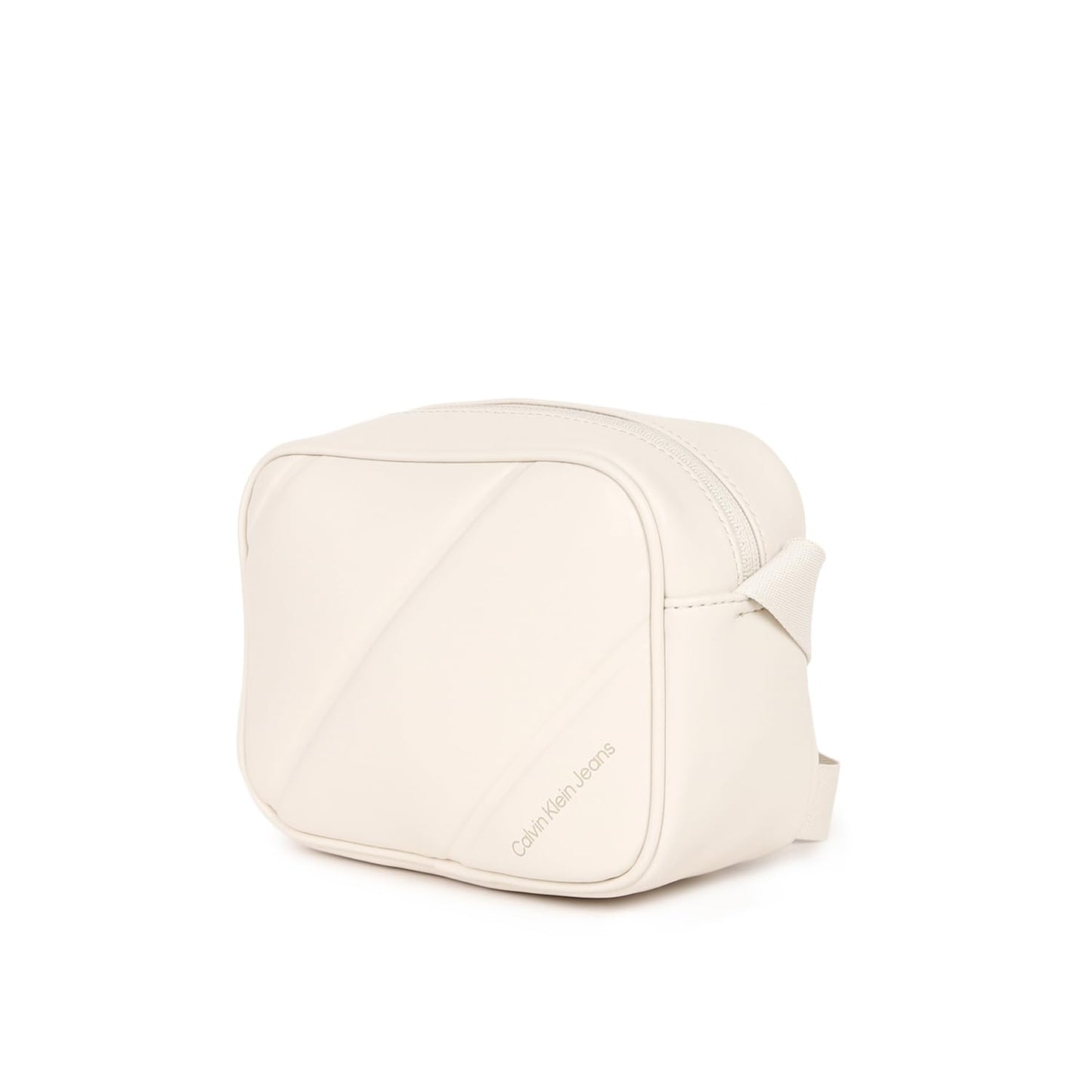 Calvin Klein Women's PU Solid Beige Camera Bag