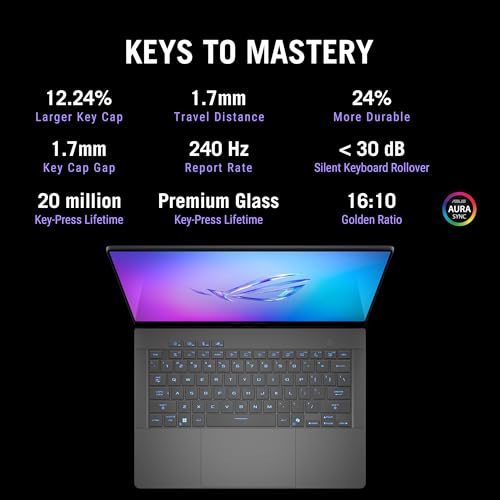 ASUS ROG Zephyrus G14,AMD Ryzen AI 9 HX 370 Gaming Laptop(RTX 5070 Ti -12GB/110W TGP/32GB/2TB/3K OLED/14/120Hz/Windows 11/M365 Basic (1Year)*/Office Home 2024/Eclipse Gray/1.57 Kg) GA403WR-QS123WS