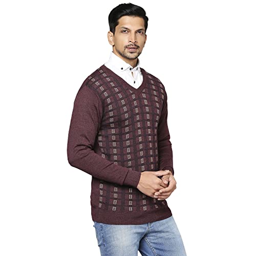 Raymond Dark Maroon Sweater (Size: 39)-RMWX01104-M8