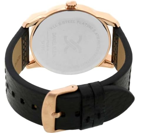 Daniel Klein Leather Analog Black Dial Men's Watch-Dk12155-2