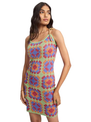 The Souled Store Jacquard Knit Dress: Florentina Women and Girls Acrylic Knit Dress