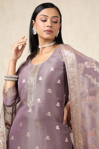 Soch Women's Tissue Salwar Suit Set (EWS5CD21717_Purple