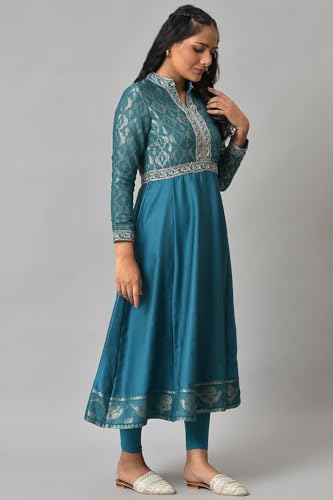 Wishful Women's Rayon Dress (22AUSP11115-312444_Teal