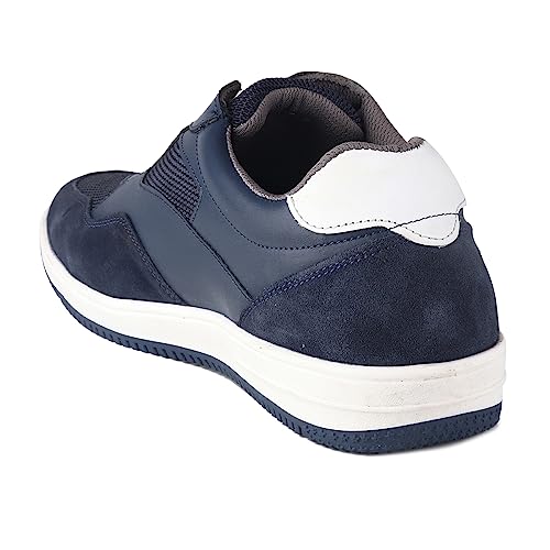 Red Chief Blue Leather Sneakers for Men