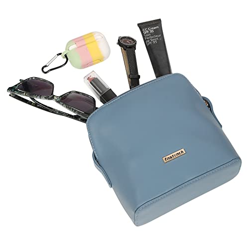 Fastrack Women’s Modern Structured Casual Sling Bag (Teal Blue)