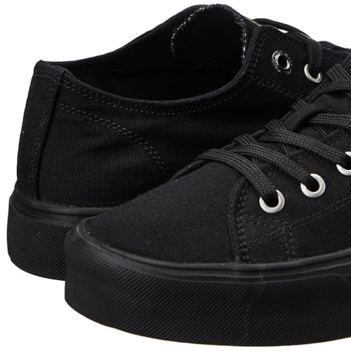 Woodland Men's Black Canvas Casual Shoes-9 UK (43EURO) (GC 3803921CO)
