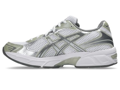 ASICS Womens GEL-1130 White/Dried Leaf Green Sneakers - 4 UK (1202A164.124)