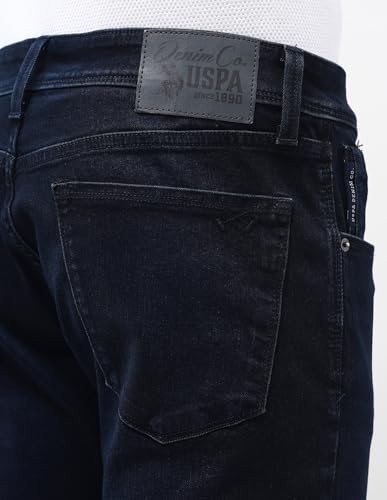 U.S. Polo Assn. Denim Co. Men's Brandon Slim Tapered Fit Blue Jeans (UDJEN1834_Blue_36)