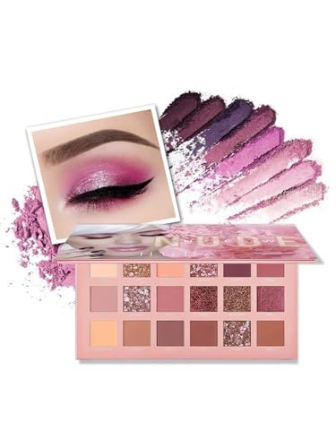HUDA CRUSH rakhi combo kit for sister - 3in1 Concealer Palette, Blusher Palette, 18 Shade Nude Eyeshadow Palette with Brush Set of 6Pcs