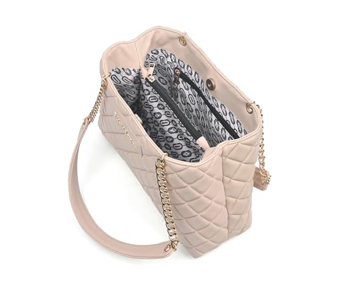 LOUIS STITCH Stylish Beige Handbag for Women | Multi Pocket Ladies Satchel Handbag for Travel, Office, College | LDB-12-CUSBNU