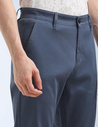 Slash Slim Tapered Fit Mid Rise Trousers