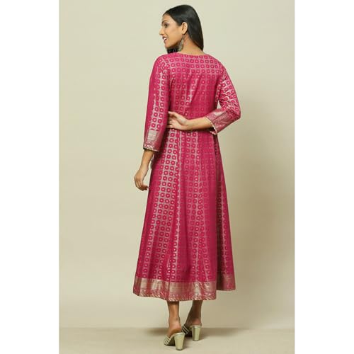 Rangriti Women Magenta Liva Kalidar Dress_42