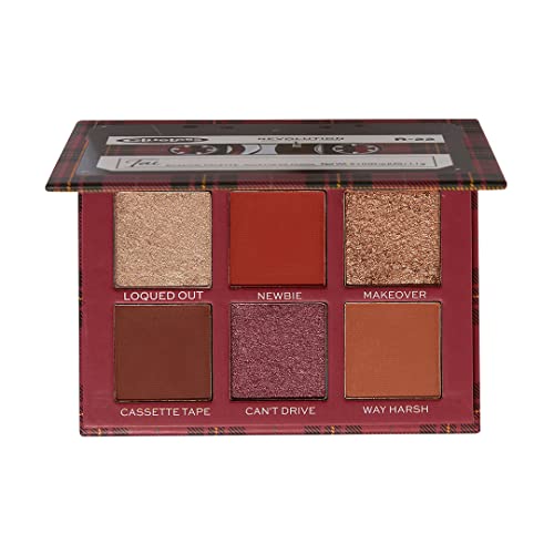 Makeup Revolution Clueless x Revolution Tai Rolling with the Homies Palette Nude Eyeshadow Long Lasting Multi Reflective Shimmer Matte Glitter Pressed Pearls Eye Shadow Makeup Pallet