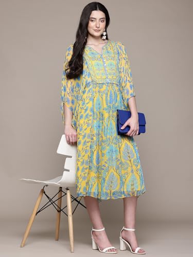 Aarke Ritu Kumar Yellow Masami Long Dress