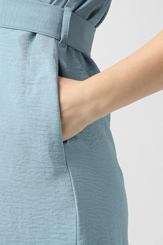 Van Heusen Women's Polyester Modern Calf Length Dress (VWDRFRGF535067_Light Blue