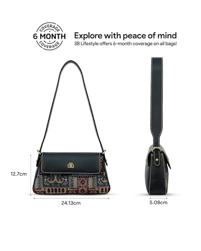 3Blifestyle Zeya Women’s Sling Bag | Vegan Leather Crossbody Purse | Trendy Handbag for Everyday Use, Shopping & Parties | Stylish EDC Sling - Tribal Rood