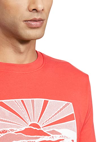 Levi's Men's Cotton Crew Neck Regular Fit Sweatshirt (59638-0149_Poppy Red_Medium)