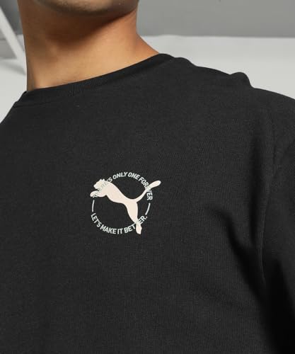 Puma Mens Better Sportswear Crew, Black, L (67606301)