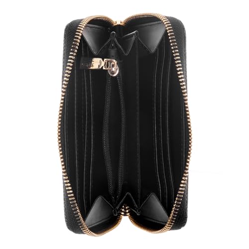 Guess Women's Black Textured Wallet| Ladies Purse Handbags | Gift For Ladies