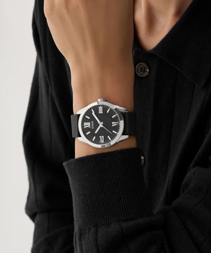 GUESS Men's Analogue Quartz Watch with Silicone Strap GW0894G1, Black, strap