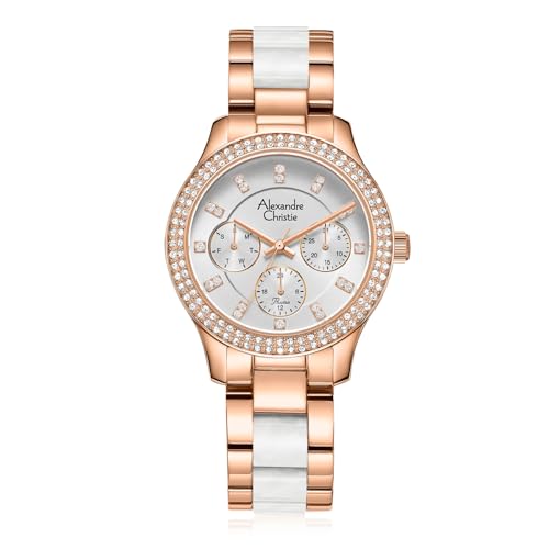 Alexandre Christie 2914BFBRGSLDR Women's Multi-Function Quartz 35mm