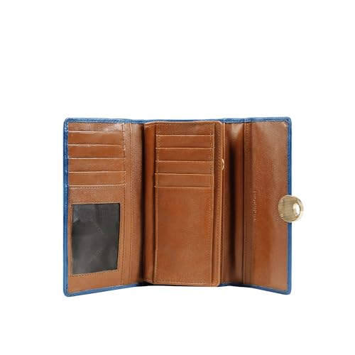 Hidesign Women's Genuine Leather Tri Fold Wallet