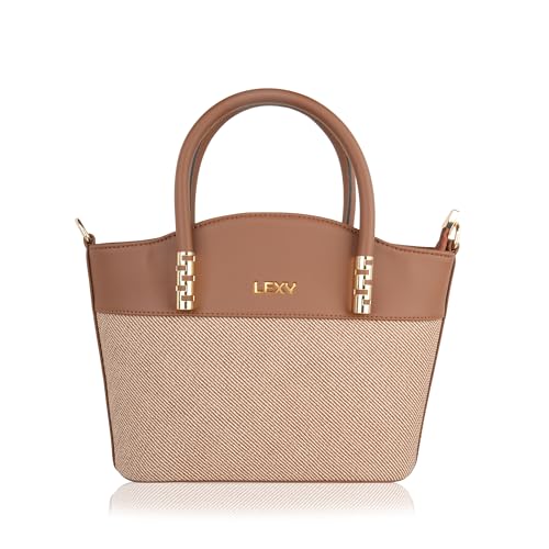 Lexy Women's Hand Bag | Handbag for Work | Ladies Purse | Stylish Shoulder Bag | Gift for Women (Tan Brown)