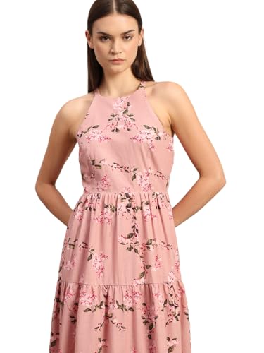 VERO MODA Women's A-Line Pink Dress