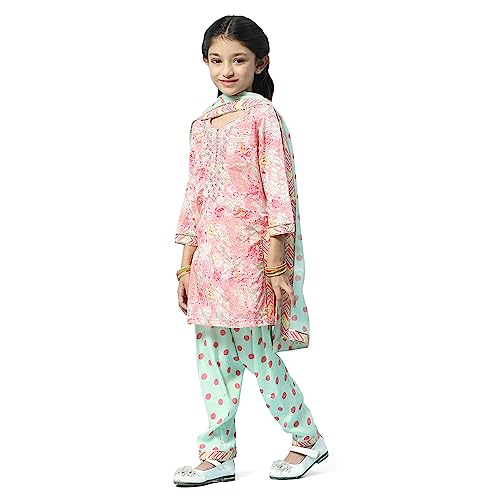 BIBA GIRL PRINTED RELAXED KID(KW5236_PEACH_9)