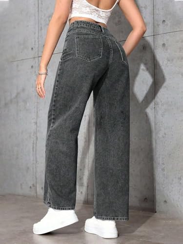 KOTTY Women Trendy Black Denim Loose Fit Casual Wear Jeans-X1_KTTLADIESJEANS848XL