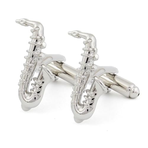 Peluche Silver Trumpet Cufflinks for Men