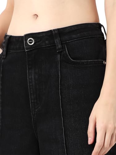 ONLY Women's Slim Fit Black Jeans