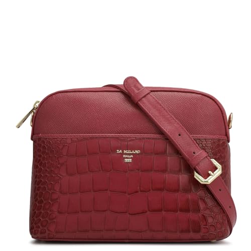 Da Milano Genuine Leather Purple Sling (Small) (01915)