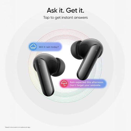 realme Buds Air 8 Pro TWS Earbuds with 11mm+6mm Dual DAC Drivers| 55dB ANC| 6-Mic VPU| 3D Spatial Audio |50H Playtime| IP55 Rating (Master Black)