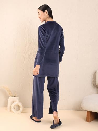 Sweet Dreams Women's Solid Kurti Pyjama Set